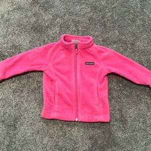 Columbia toddler girls 12-18 months pink fleece jacket